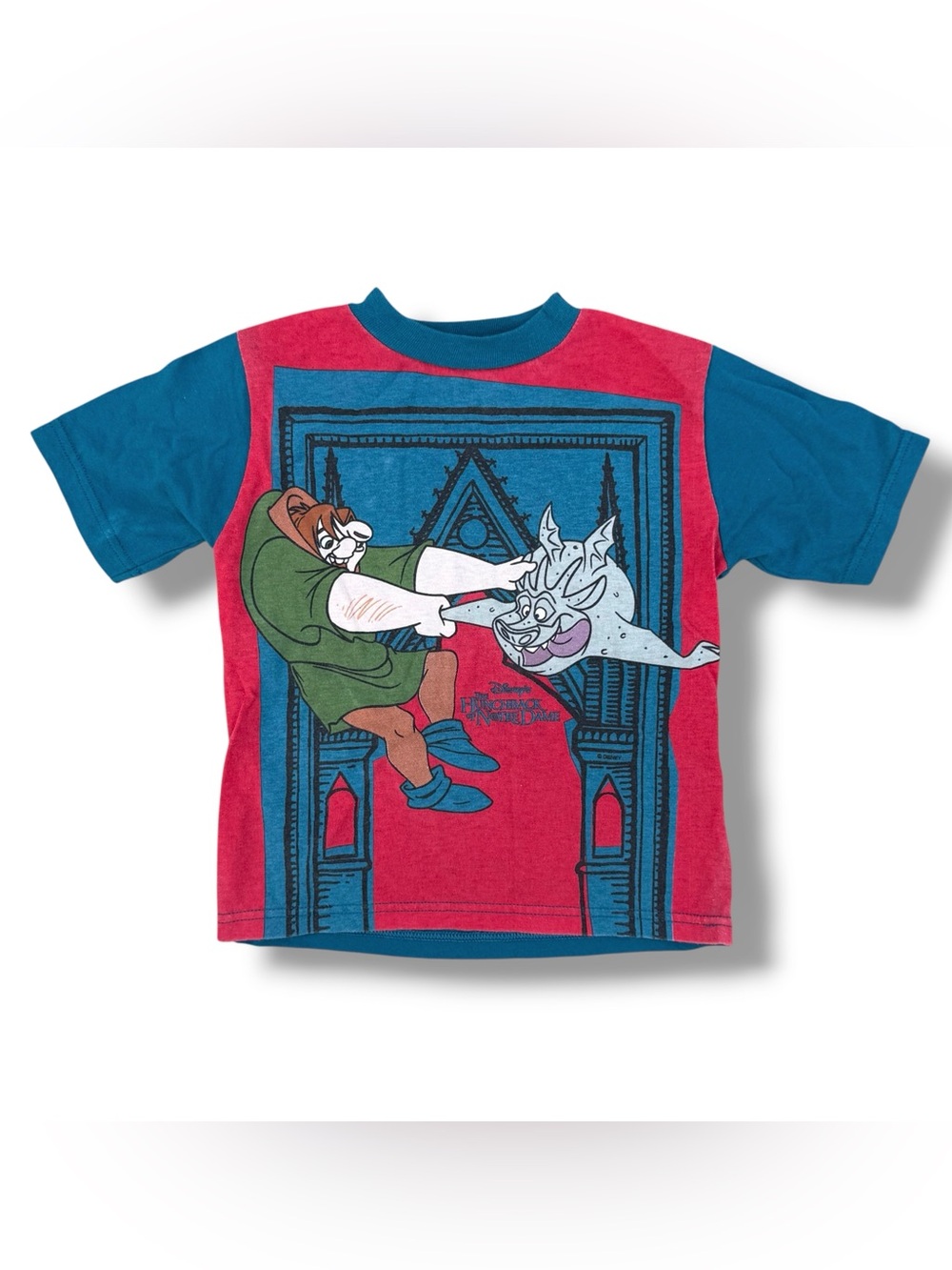 Youth Vintage 90s Disney Hunchback Of Notre Dame Quasimodo AOP T-Shirt Medium?